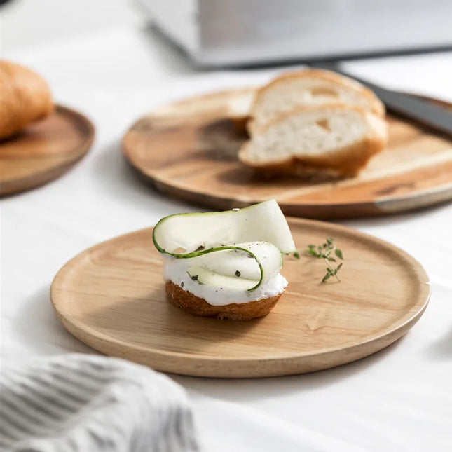 Japanese-Inspired Acacia Wooden Tray